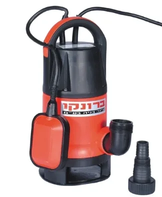 משאבת מים טבולה + מצוף 11/4" 400W -שאיבה יעילה ואוטומטית.