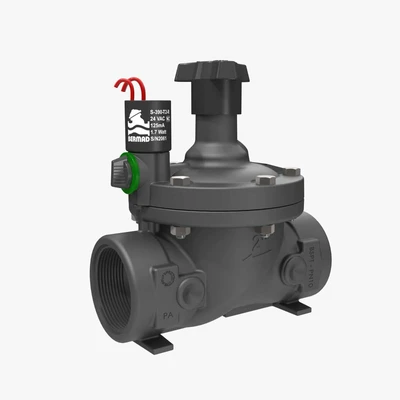 מגוף AC הידראולי פלסטיק "1.5 24V דו גידי - ברמד