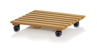 גלגלי עץ טבעי מרובעים