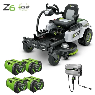 טרקטורון רכיבה לכיסוח דשא 107 ס"מ 56V Brushless עם הגה "סיבוב אפס" + 4 סוללות 10.0Ah ומטען EGO