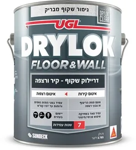 דריילוק לאיטום רצפה וקיר שקוף 1 גלון שמרו על המראה הטבעי, הגנו על המשטח.