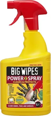 ספריי ניקוי BIG WIPES לניקוי לכלוך קשה אפוקסי, קצף פוליאוריתן, סיליקון, טיח, גריז, צבע ושמנים