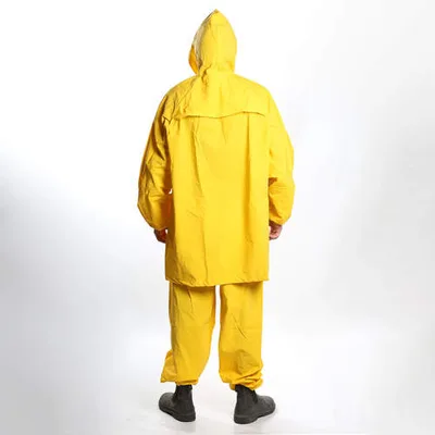 חליפת סערה צהובה- מקצועית עבה לתנאי גשם קשים